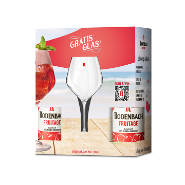 Rodenbach Fruitage giftpack 2x25cl+glas